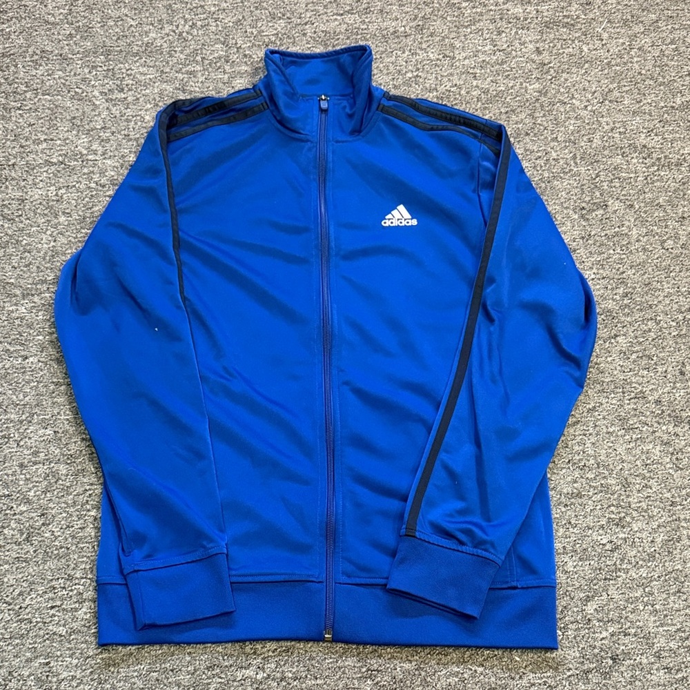 Adidas Men's Royal Blue Full-Zip Jacket